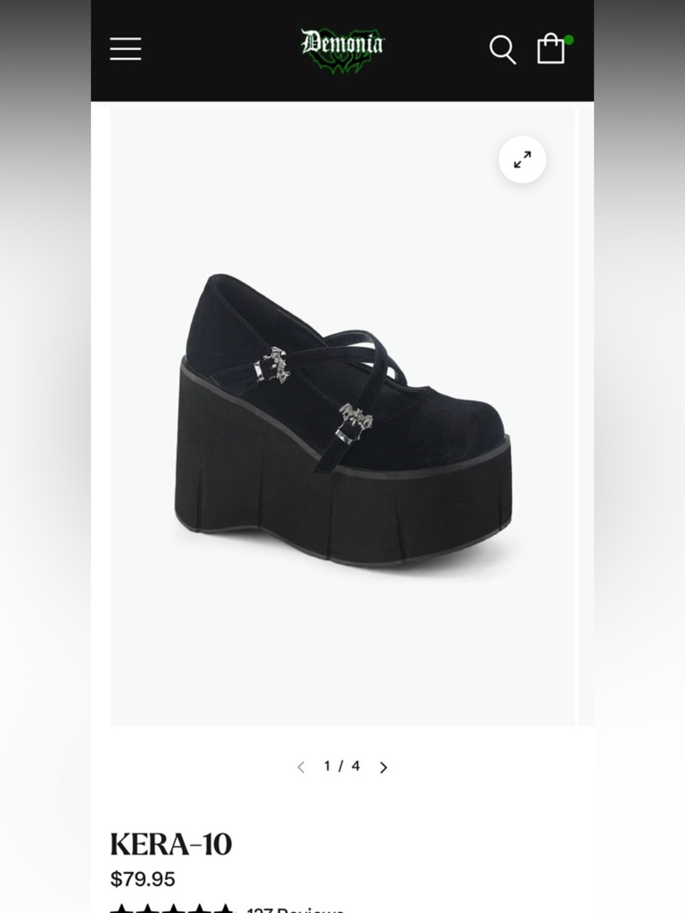 Demonia kera 10Black Velvet Platform Mary Janes with Silver Buckles